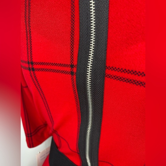 Julian Taylor NWT Red Plaid Women's Dress Pictured AS IS - Picture 5 of 11
